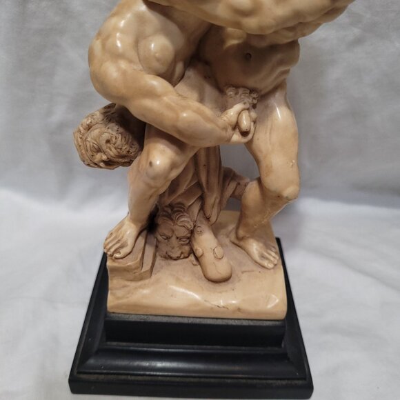 SOLD! G. Ruggeri Sculpture Italy Mythology Nude Hercules Diomedes Vintage 60's - Picture 10 of 16